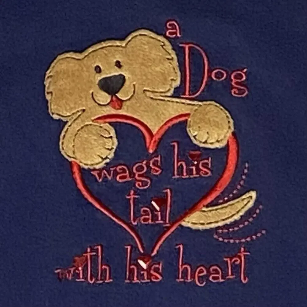 Vintage M&C Sportswear Dog‎ Sweatshirt Womens L Grandmacore Y2K 90s Retro Granny - Picture 2 of 6